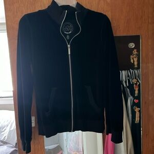 Michael kors velour zipper sweatshirt